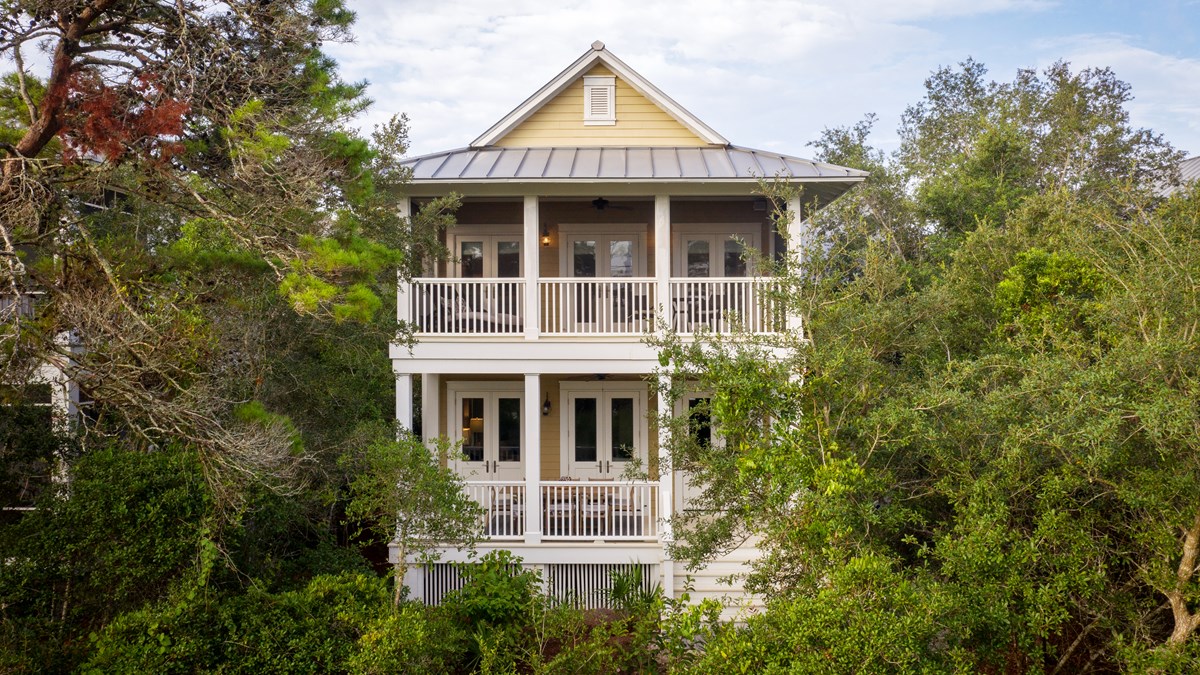 Watercolor Florida Luxury Vacation Home Sunset Cottage