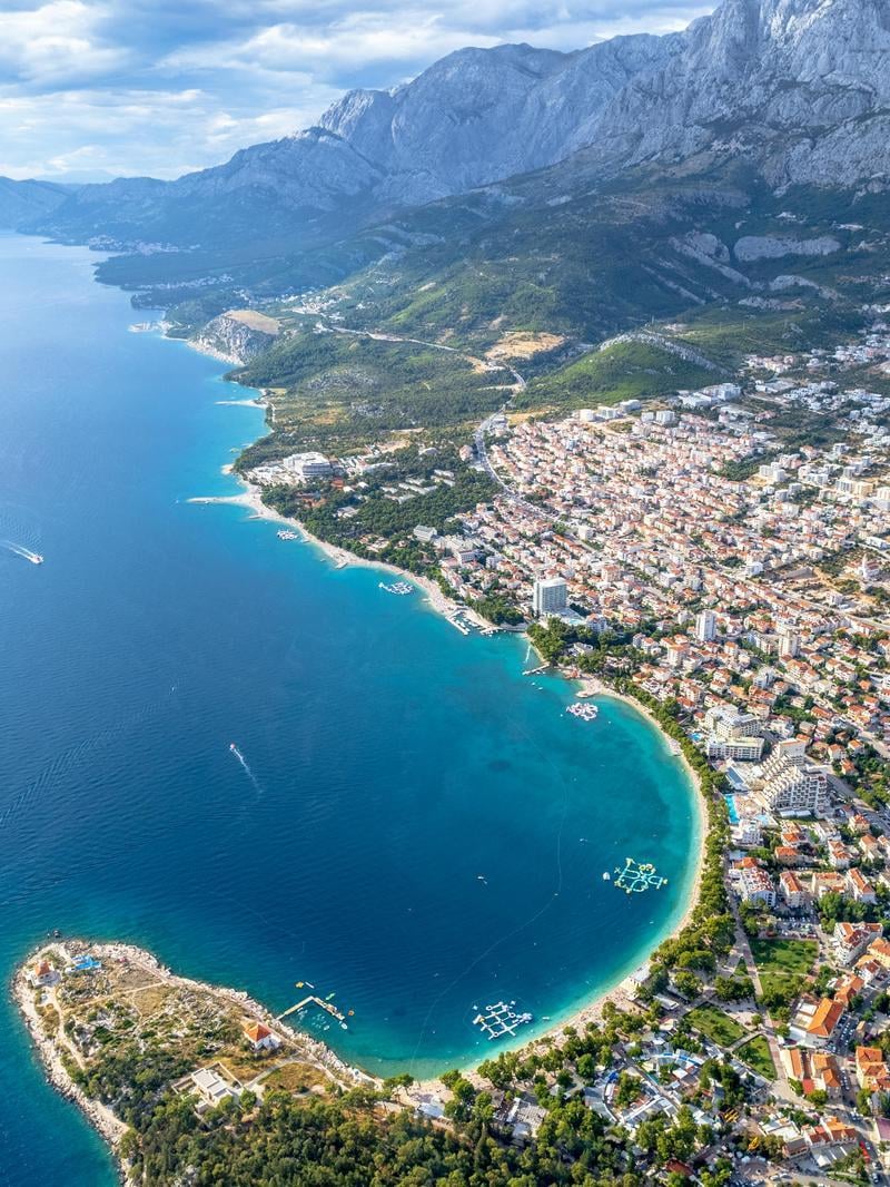 Aerial view of Dalmatian Coast