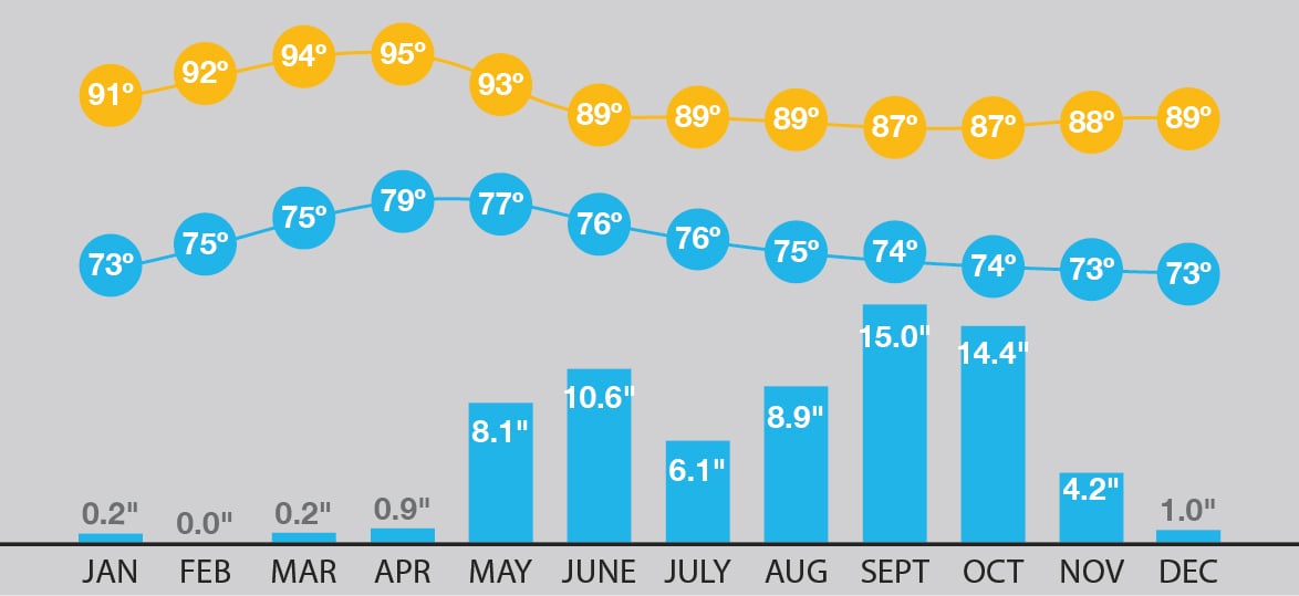 Forecasting your Costa Elena Vacation